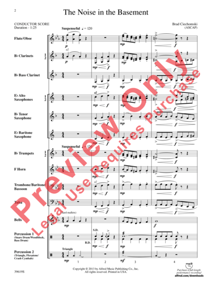 The Noise in the Basement Concert Band scores gallery preview page 3