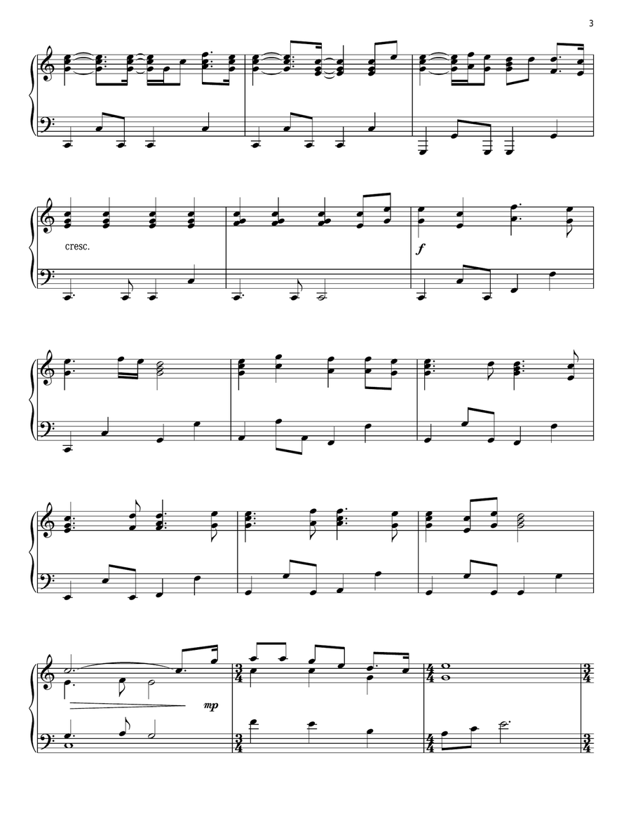 Lord, I Need You Piano Solo scores gallery preview page 3