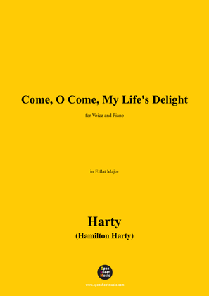 Book cover for Harty-Come,O Come,My Life's Delight,in E flat Major