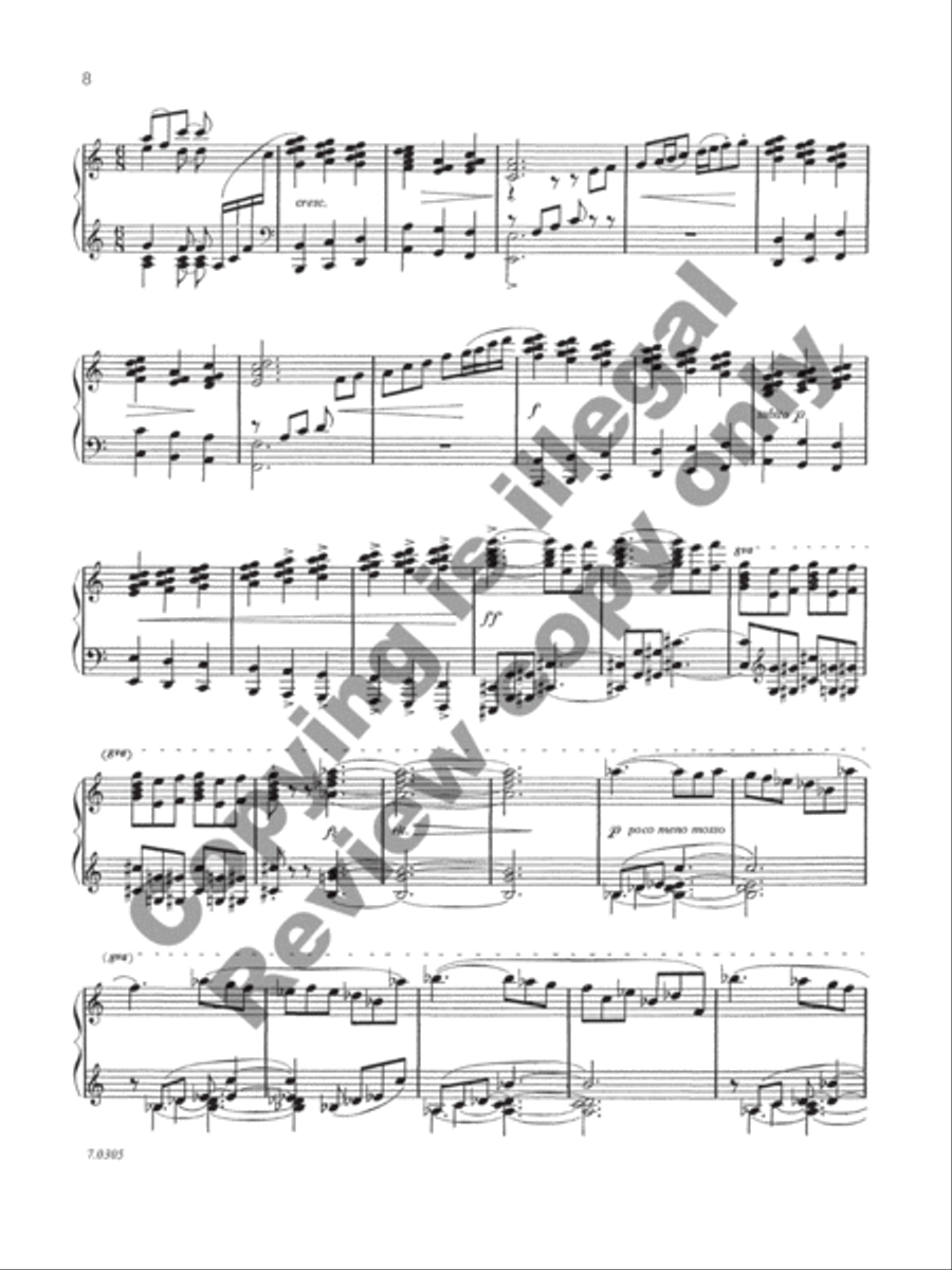 Lamentation and Scherzo Piano Solo scores gallery preview page 6