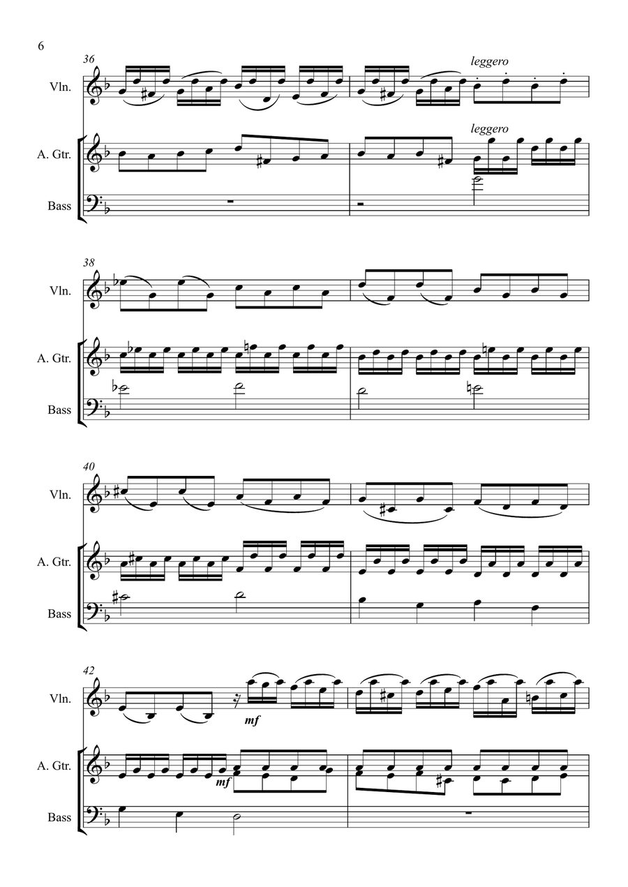 Toccata et fugue en ré mineur (BWV 565) Small Ensemble scores gallery preview page 6