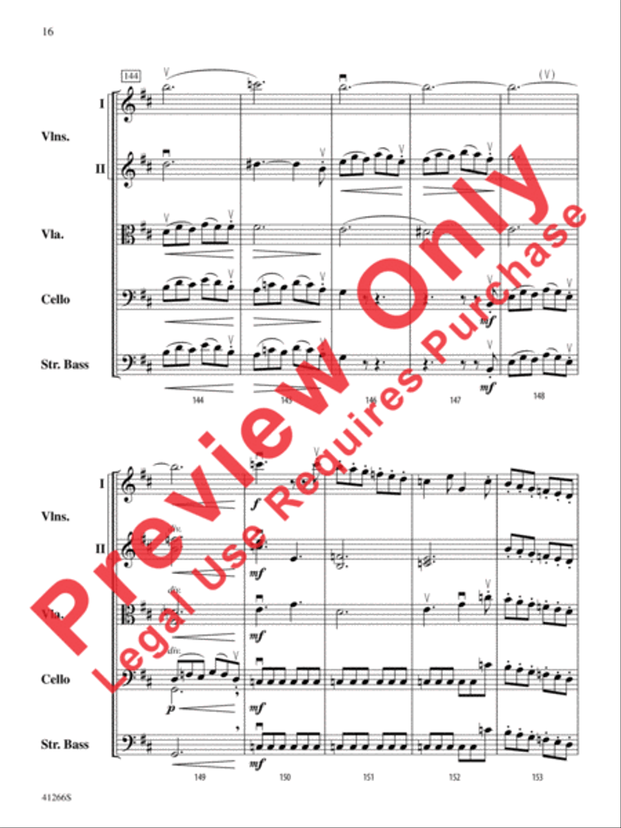 Adagio and Presto String Orchestra scores gallery preview page 17