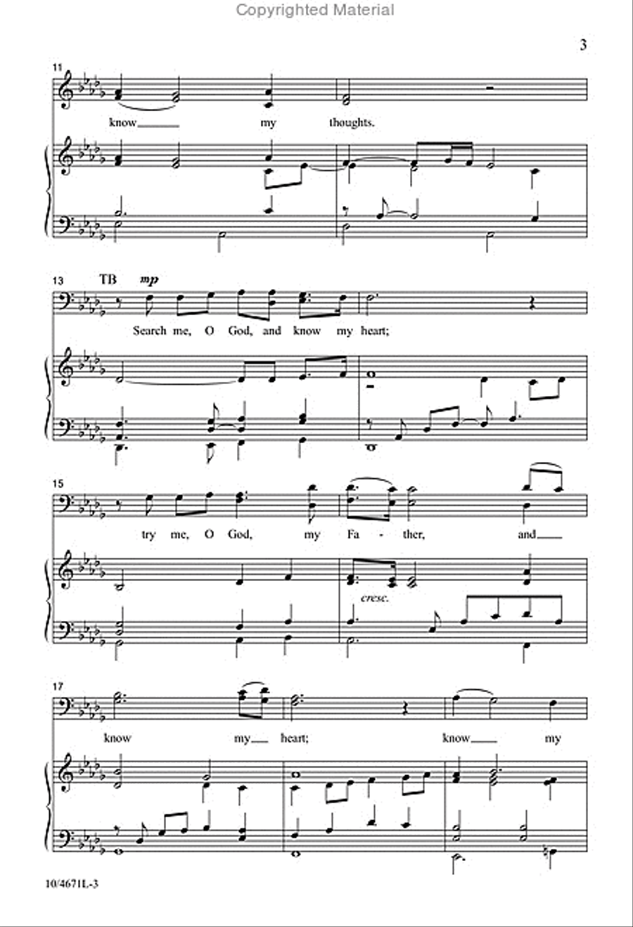 Search Me, O God 4-Part scores gallery preview page 3