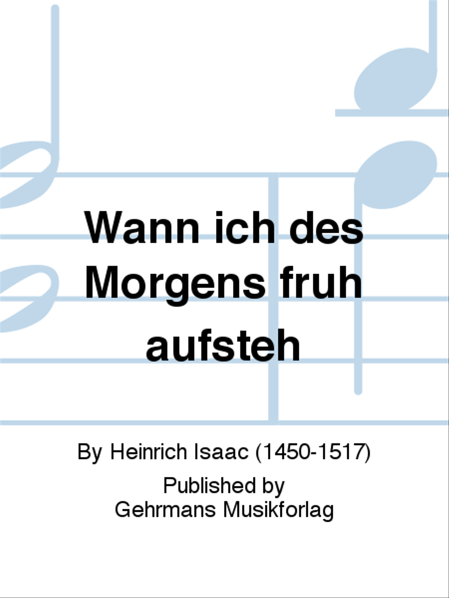 Wann ich des Morgens fruh aufsteh 4-Part scores gallery preview page 1