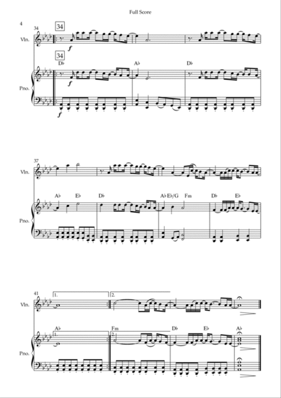Goodness Of God Violin Solo scores gallery preview page 4