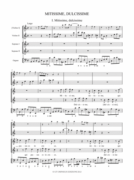Mottetti Sacri ad una, due, tre e quattro voci con Violini per ogni tempo (Napoli 1702). Critical Edition