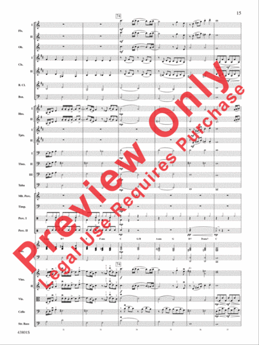 Bruno Mars' Greatest Hits Full Orchestra scores gallery preview page 16