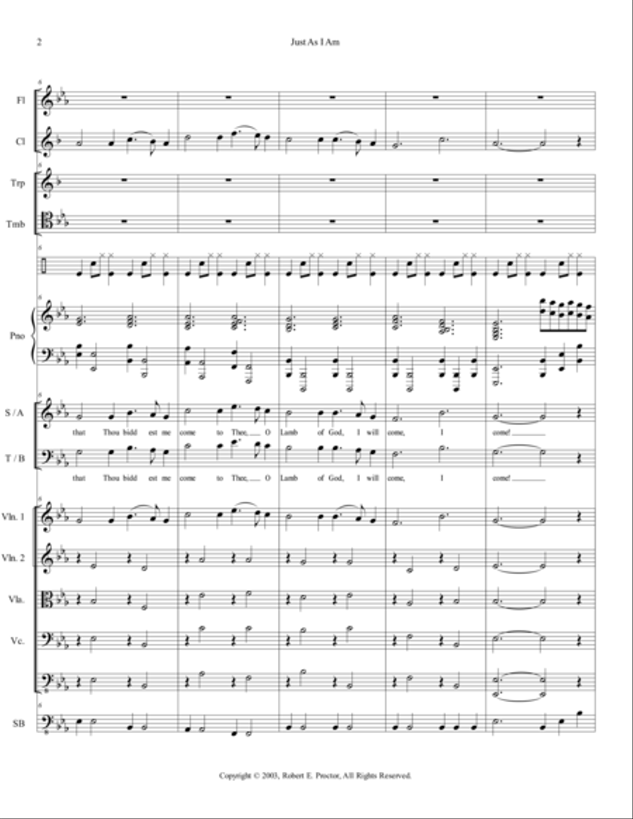 Just As I Am 4-Part scores gallery preview page 2