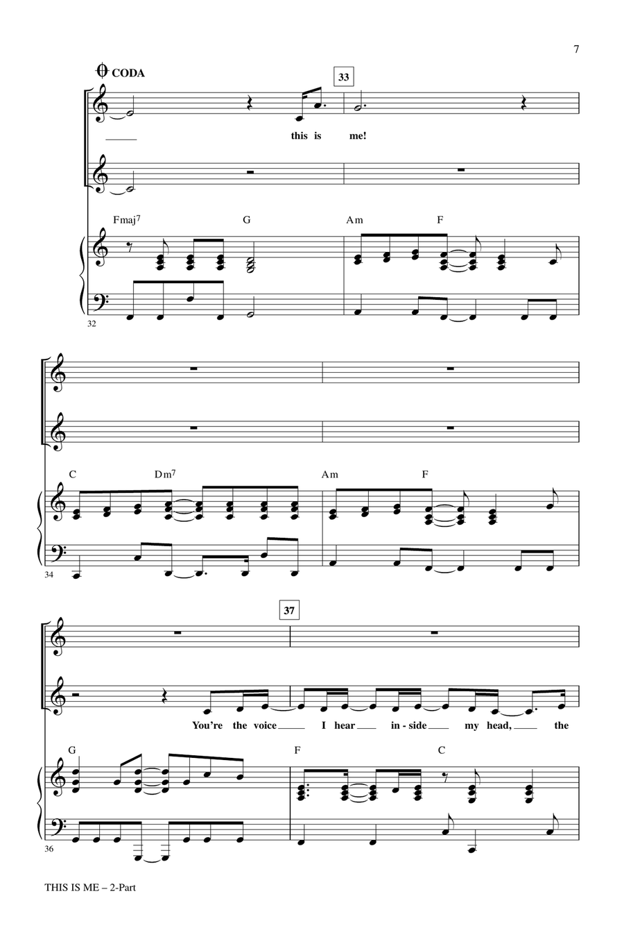 This Is Me (from Camp Rock) (arr. Mac Huff) 2-Part scores gallery preview page 6