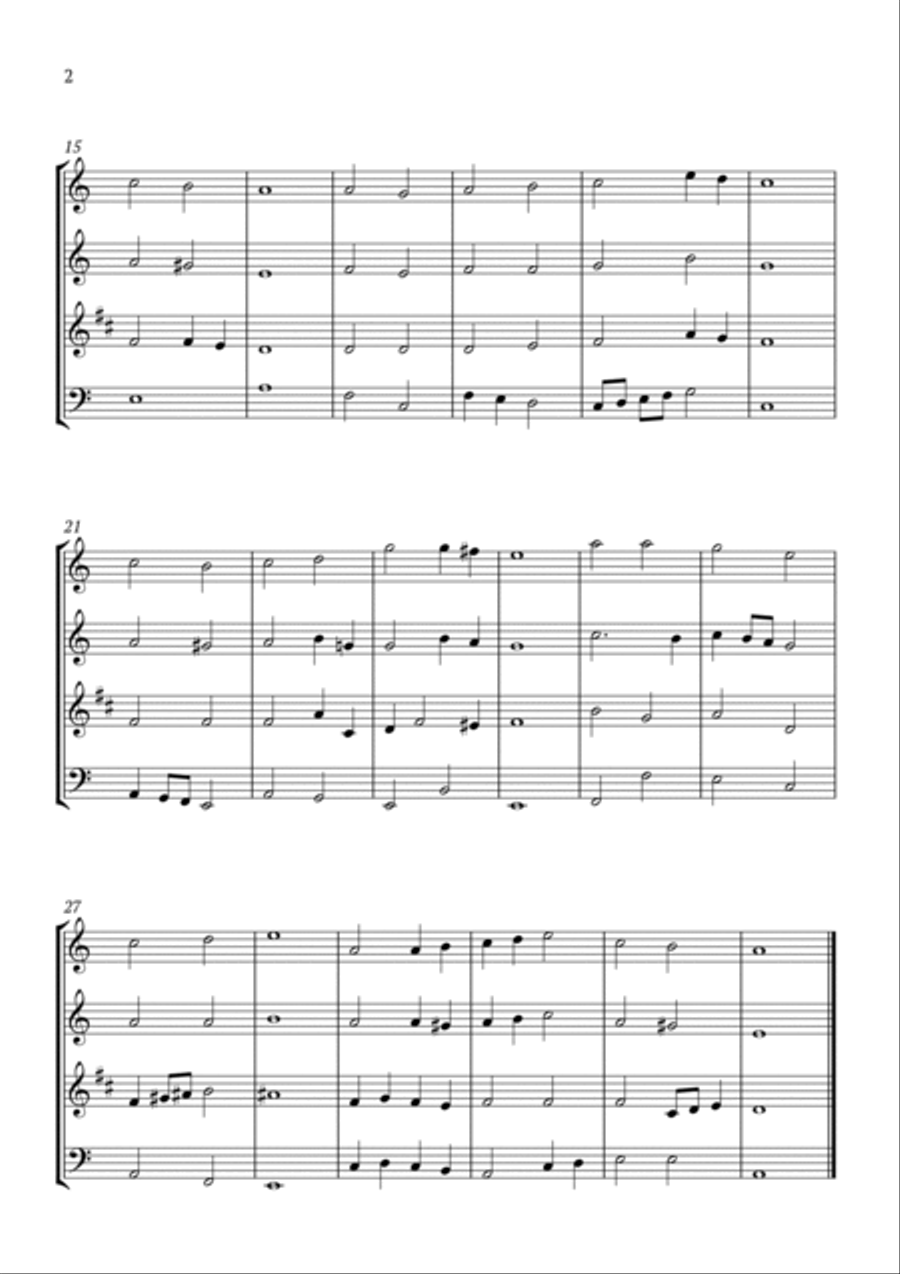 Jesus, Lover of my Soul Woodwind Quartet scores gallery preview page 2