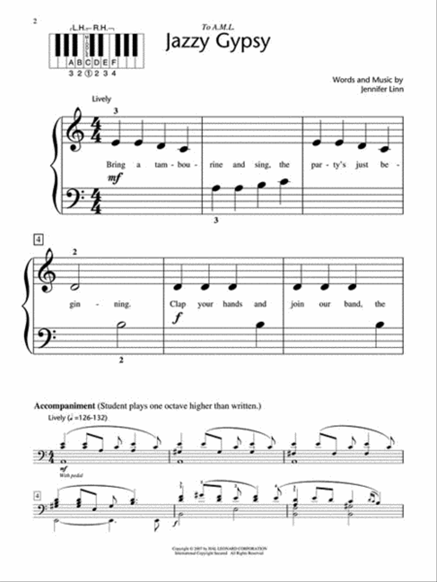 Jazzy Gypsy Jazzy Gypsy Piano Method scores gallery preview page 2