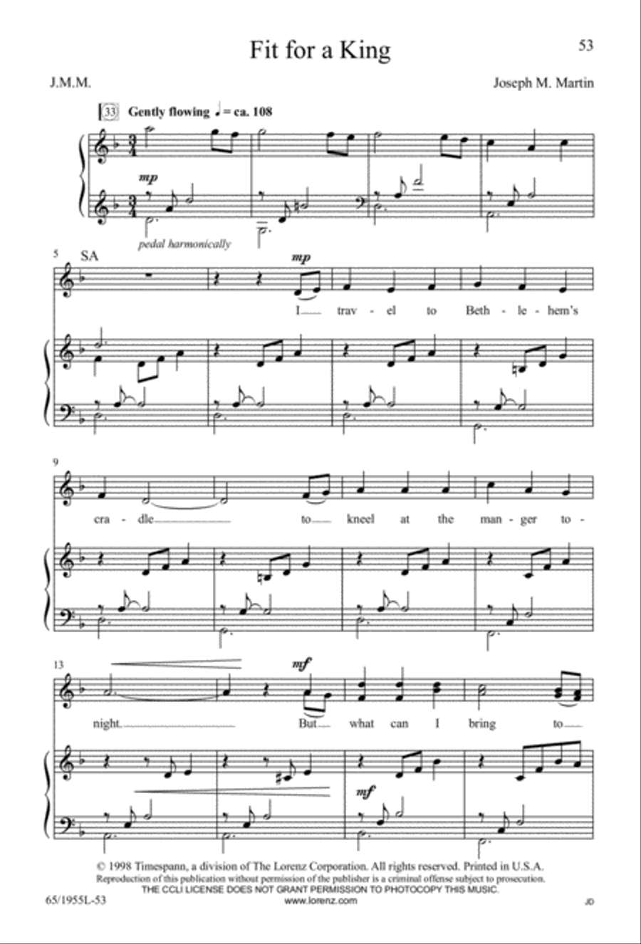 The Promise of a King 3-Part scores gallery preview page 53