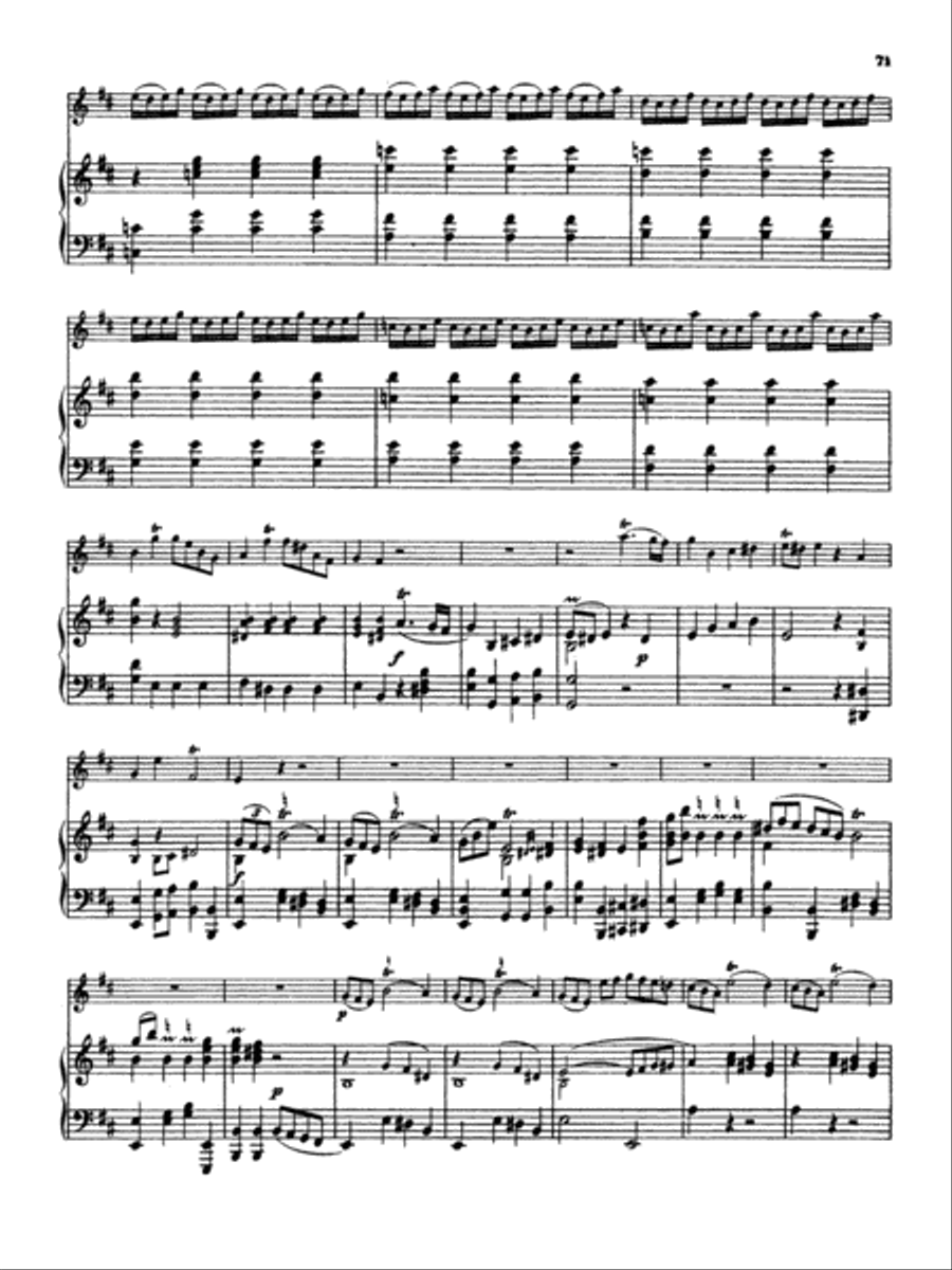 Great: Four Concertos for Flute and Piano Flute scores gallery preview page 6