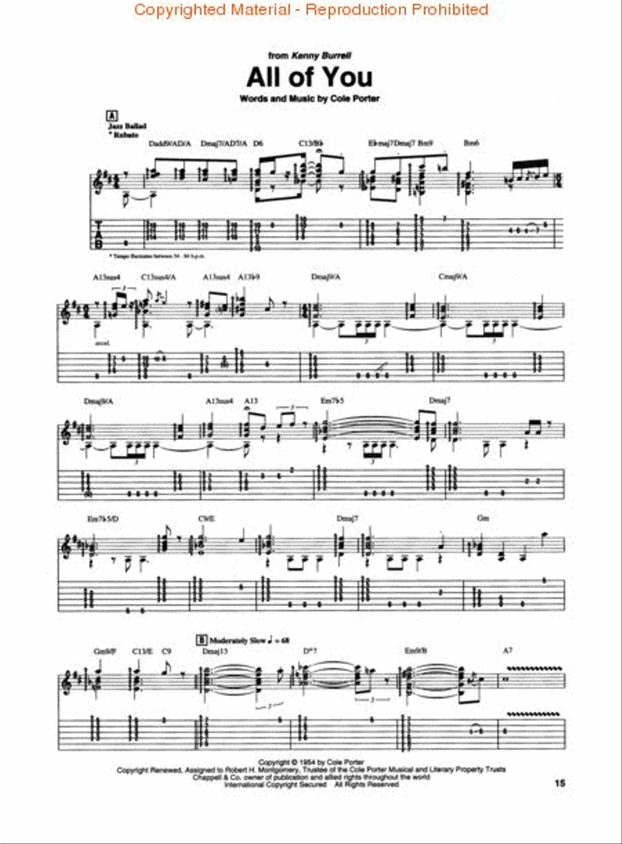 Best of Kenny Burrell Electric Guitar scores gallery preview page 3