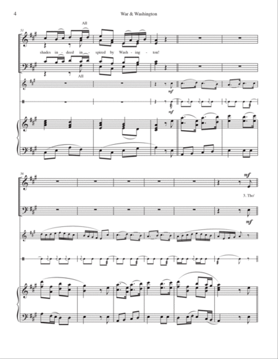 War & Washington War & Washington 4-Part scores gallery preview page 5