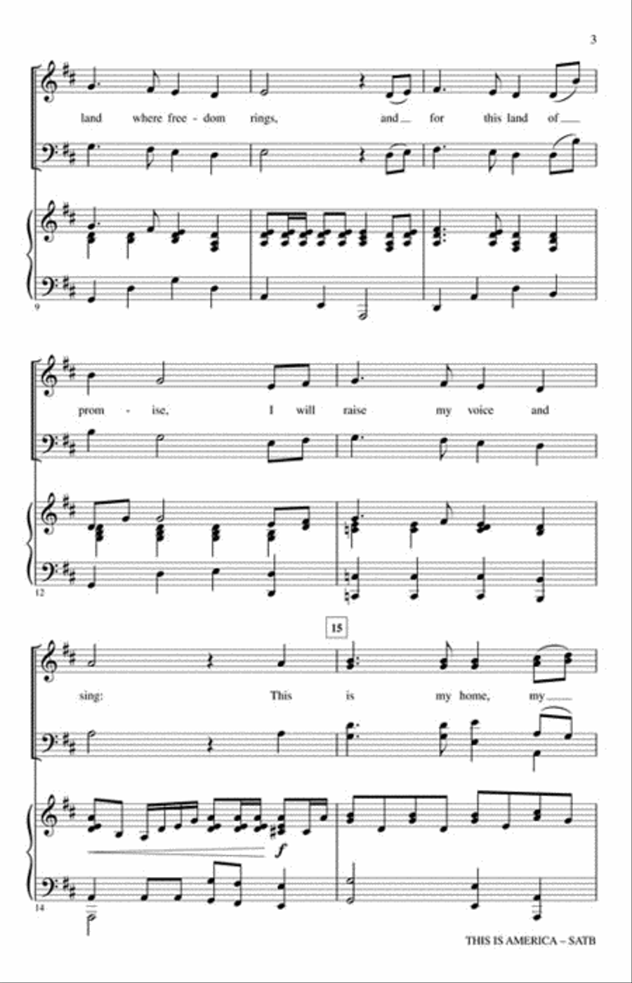 This Is America 4-Part scores gallery preview page 3