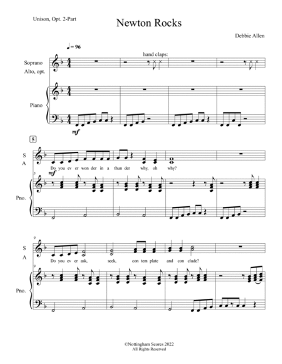 Newton Rocks 2-Part scores gallery preview page 4