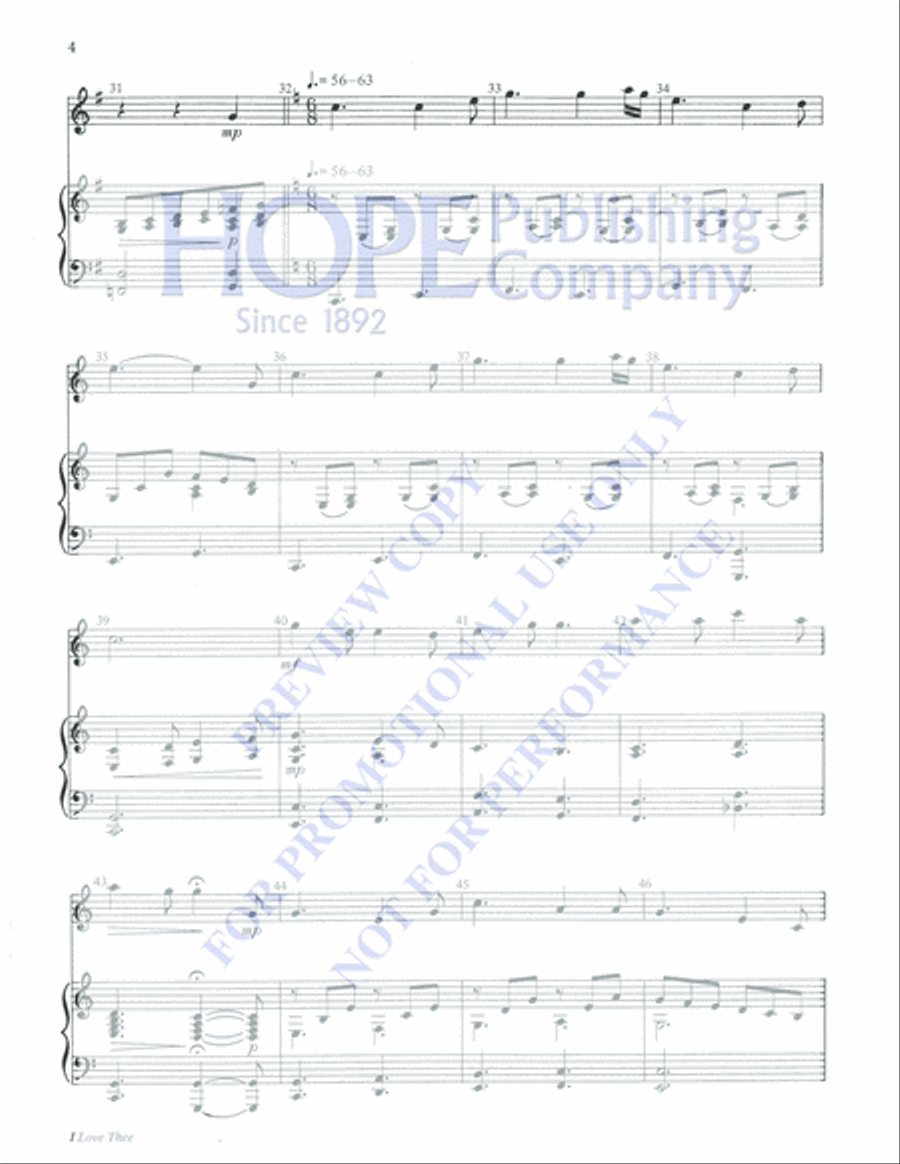I Love Thee Percussion scores gallery preview page 4