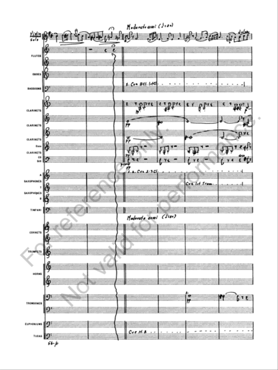 Concerto for Violin by Peter Ilyich Tchaikovsky Concert Band - Sheet Music page 8