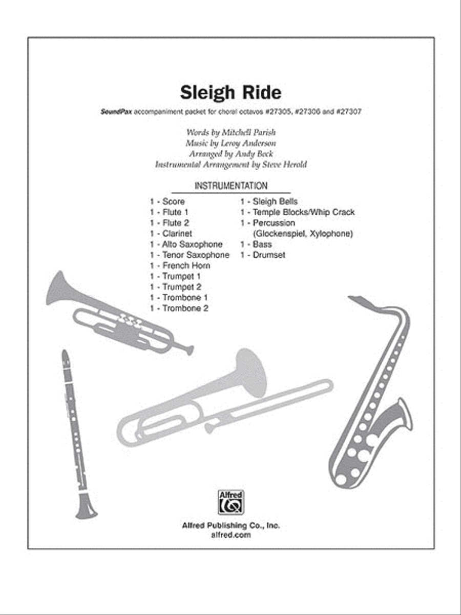 Sleigh Ride Choir scores gallery preview page 1