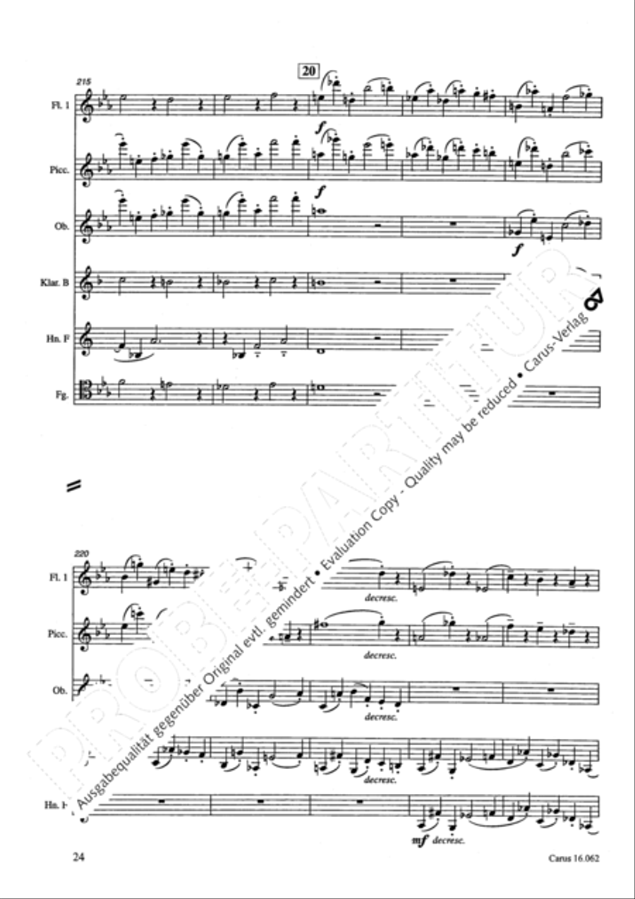 Musik fur sechs Blaser Bassoon scores gallery preview page 27