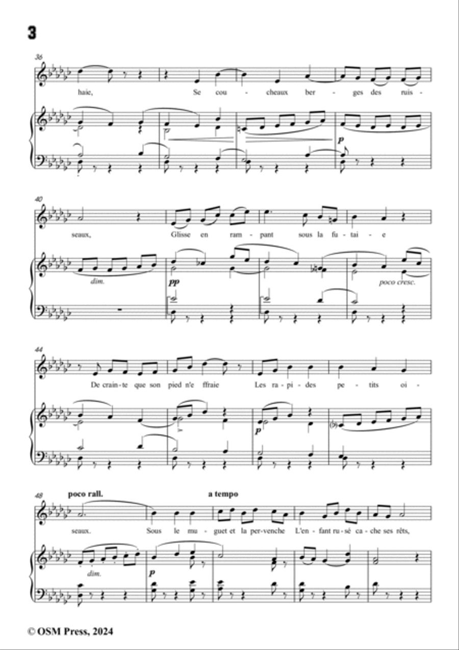 Paladilhe-L'oiseleur amour,from 'Deux chansons de Guy de Maupassant',in G flat Major Voice scores gallery preview page 4
