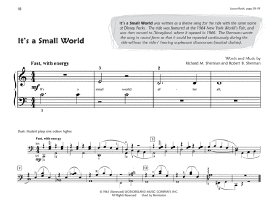 Premier Piano Course Pop and Movie Hits, Book 1A Piano Method scores gallery preview page 4