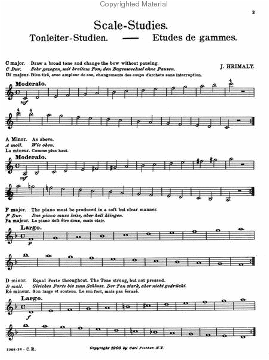 Scale Studies Violin scores gallery preview page 2