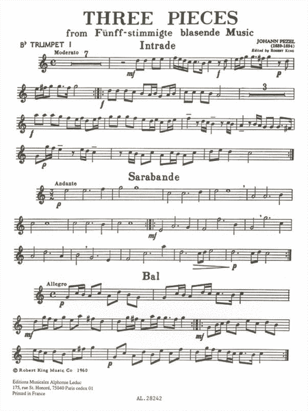 3 Pieces (quintet-brass)