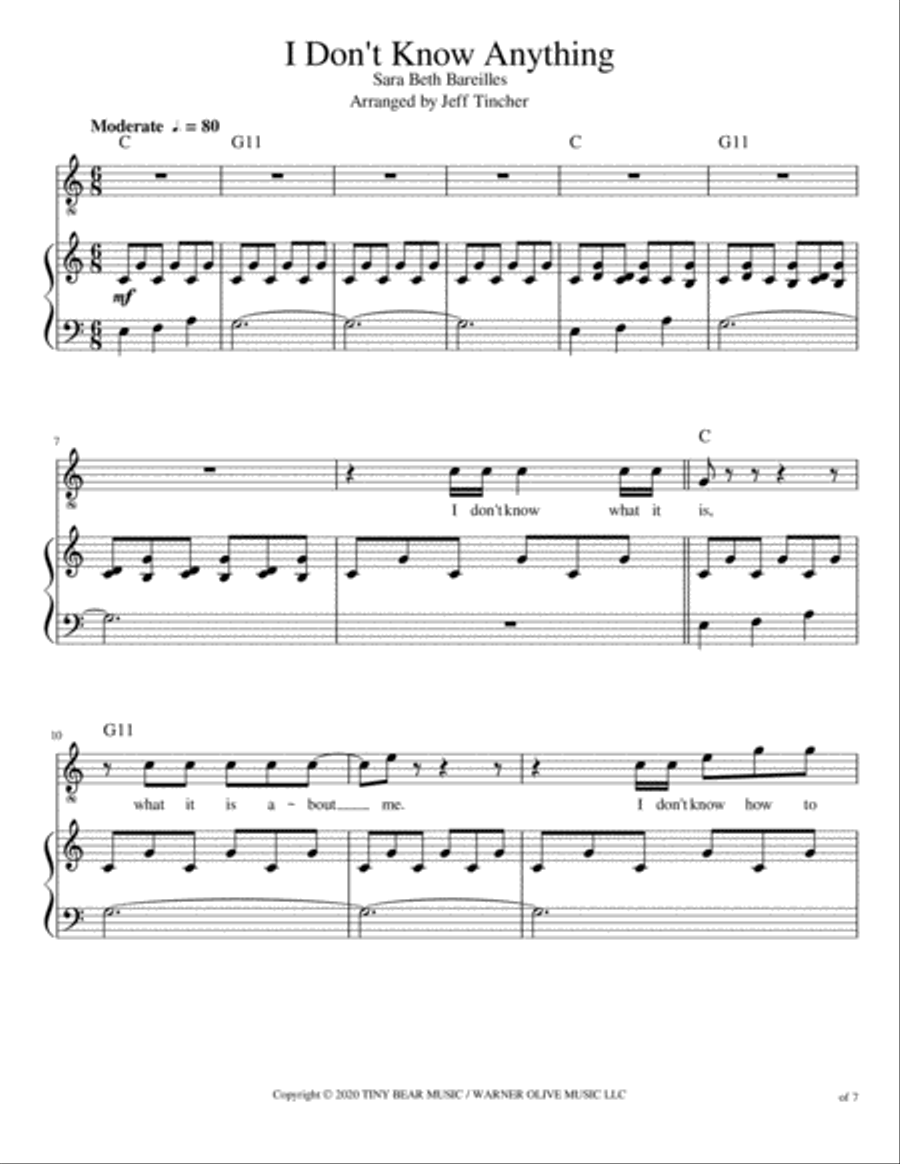 I Don't Know Anything Voice scores gallery preview page 2