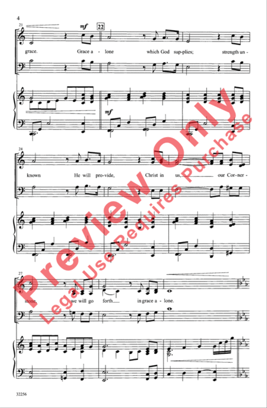 Grace Alone 3-Part scores gallery preview page 5