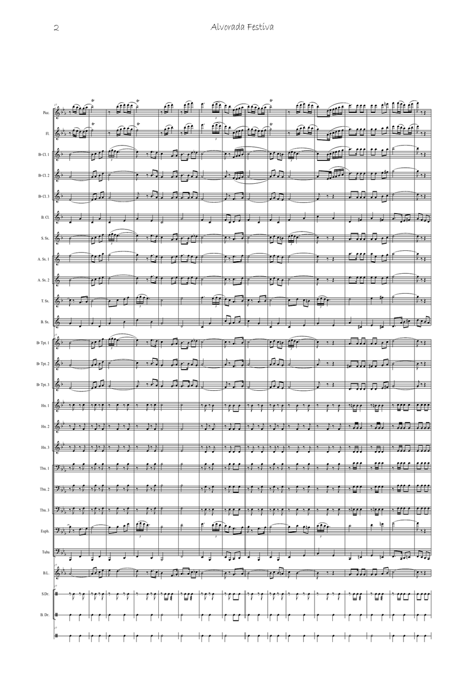 Alvorada Festiva Marching Band scores gallery preview page 4