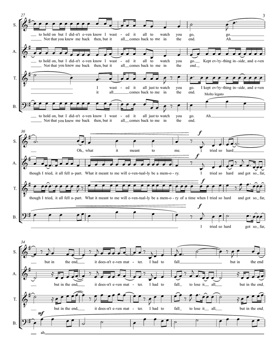 In The End 4-Part scores gallery preview page 3