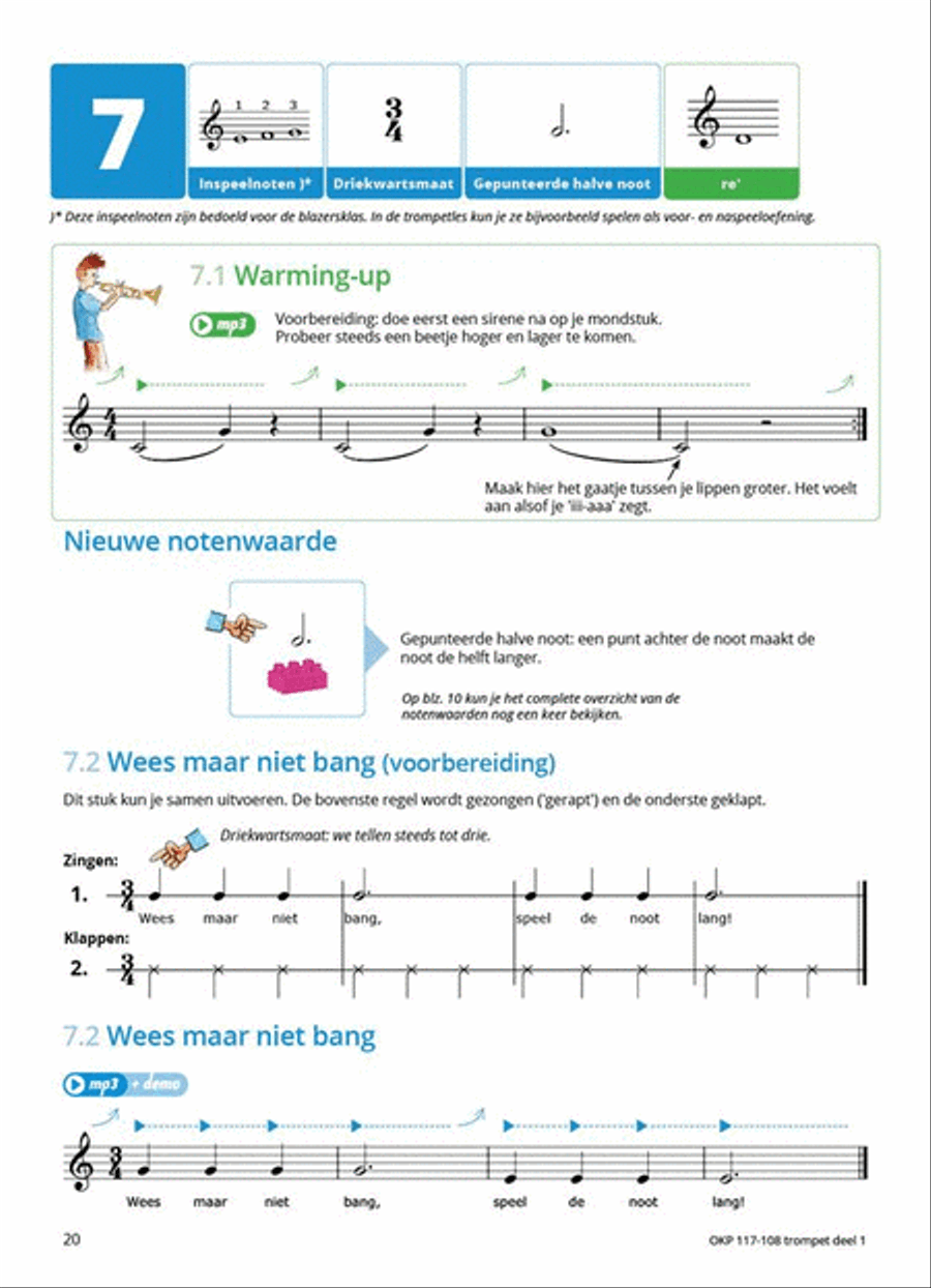 Samen Leren Samenspelen Vlaams Deel 1 Trumpet Solo scores gallery preview page 7