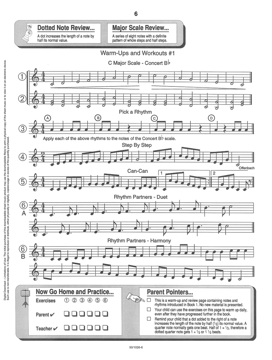 Now Go Home And Practice Book 2 Bass Clarinet (Digital Download) Bass Clarinet scores gallery preview page 6