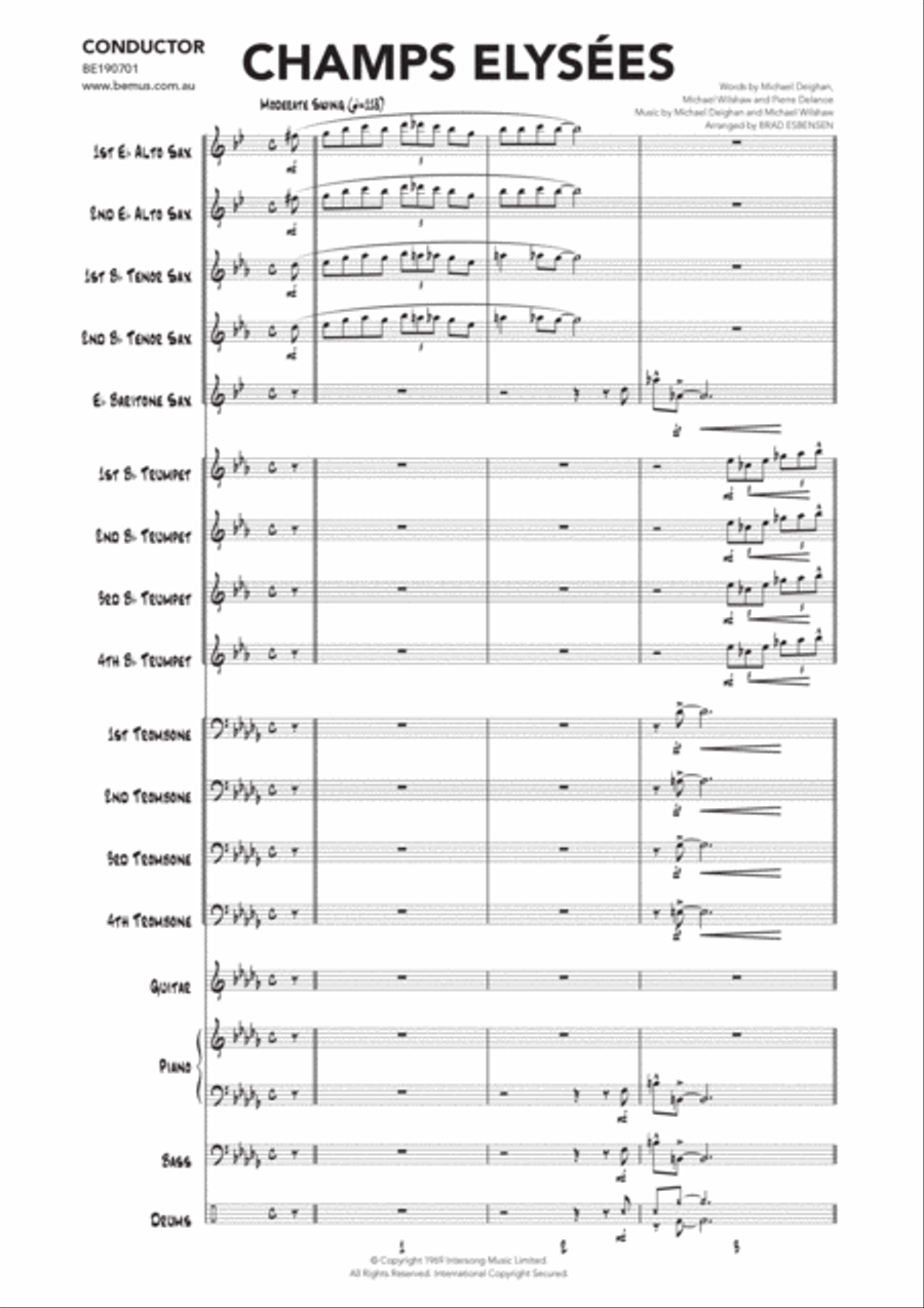 Champs Elysees Champs Elysees Jazz Ensemble scores gallery preview page 3