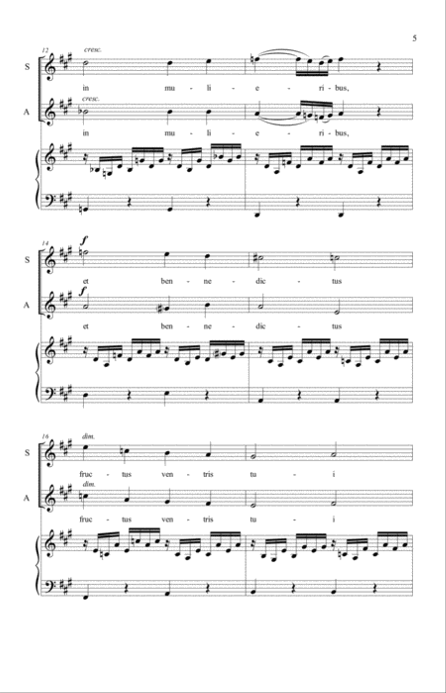 Ave Maria SA scores gallery preview page 4
