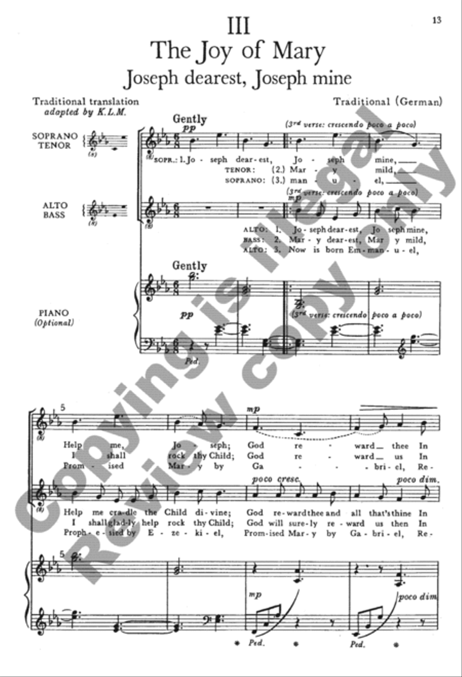 The Seven Joys of Christmas (Choral Score) 4-Part scores gallery preview page 33