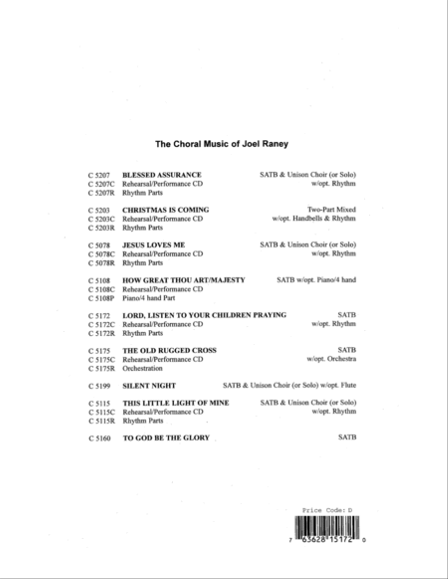 Lord, Listen to Your Children Praying Choir scores gallery preview page 12