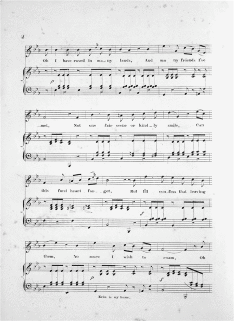Erin is My Home. Ballad Voice scores gallery preview page 2