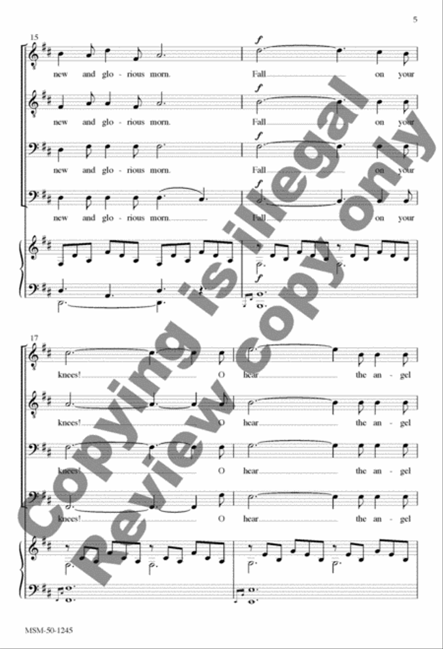 O Holy Night/Cantique de Noël TTBB scores gallery preview page 5