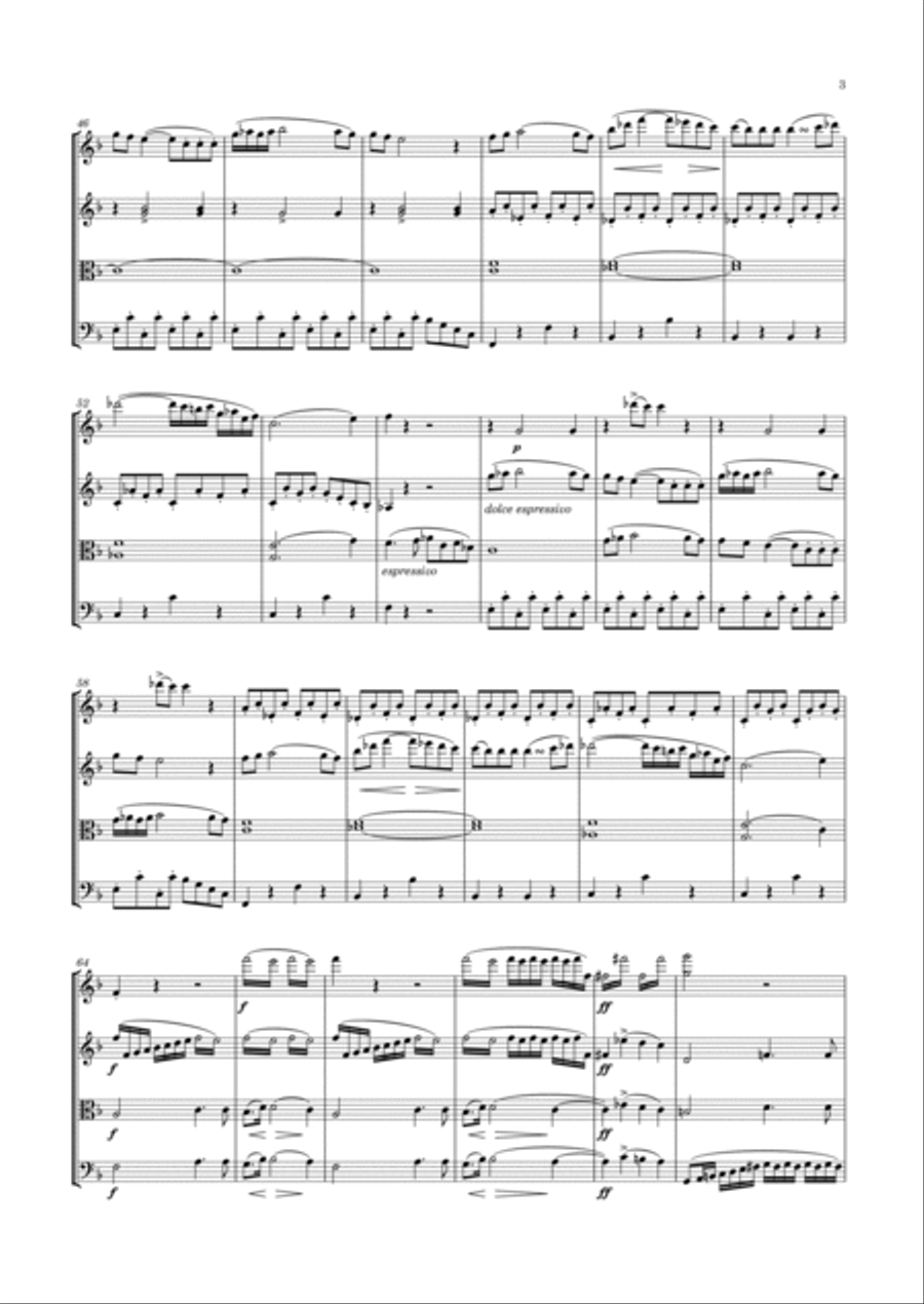 Arriaga - 3 String Quartets, Livre 1 de Quatuors String Quartet scores gallery preview page 4