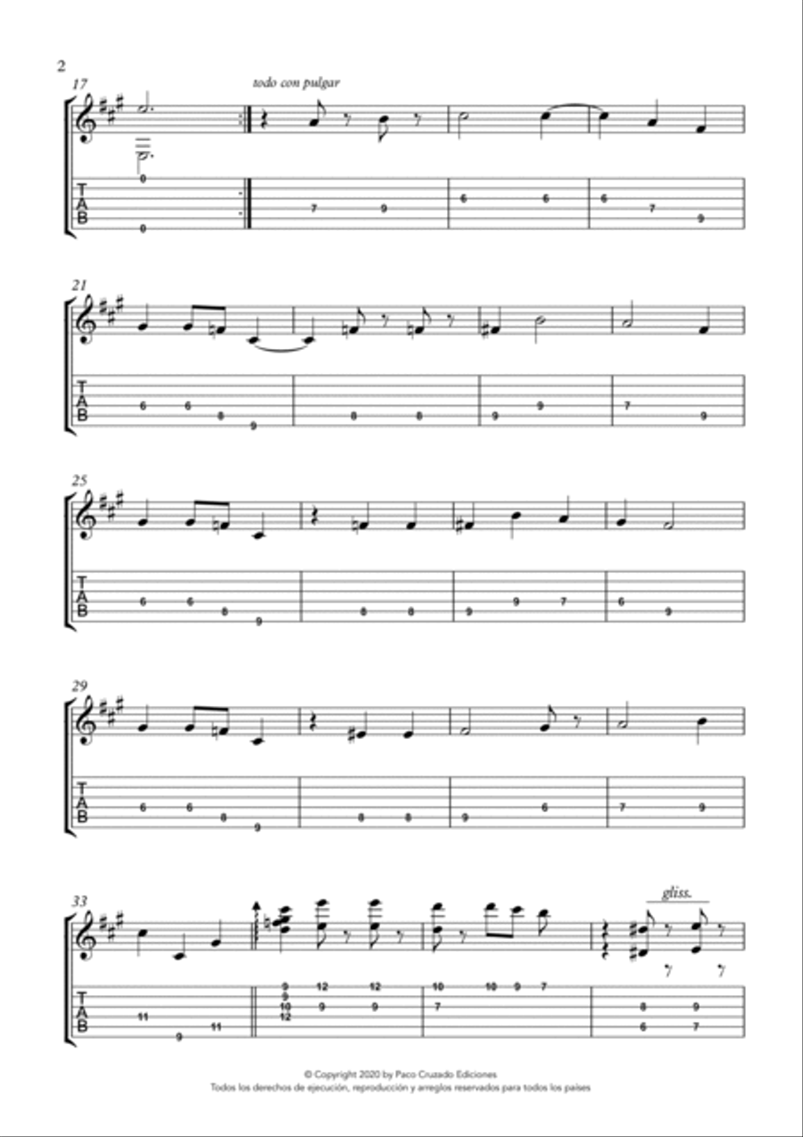 Caracoles Caracoles Classical Guitar scores gallery preview page 4