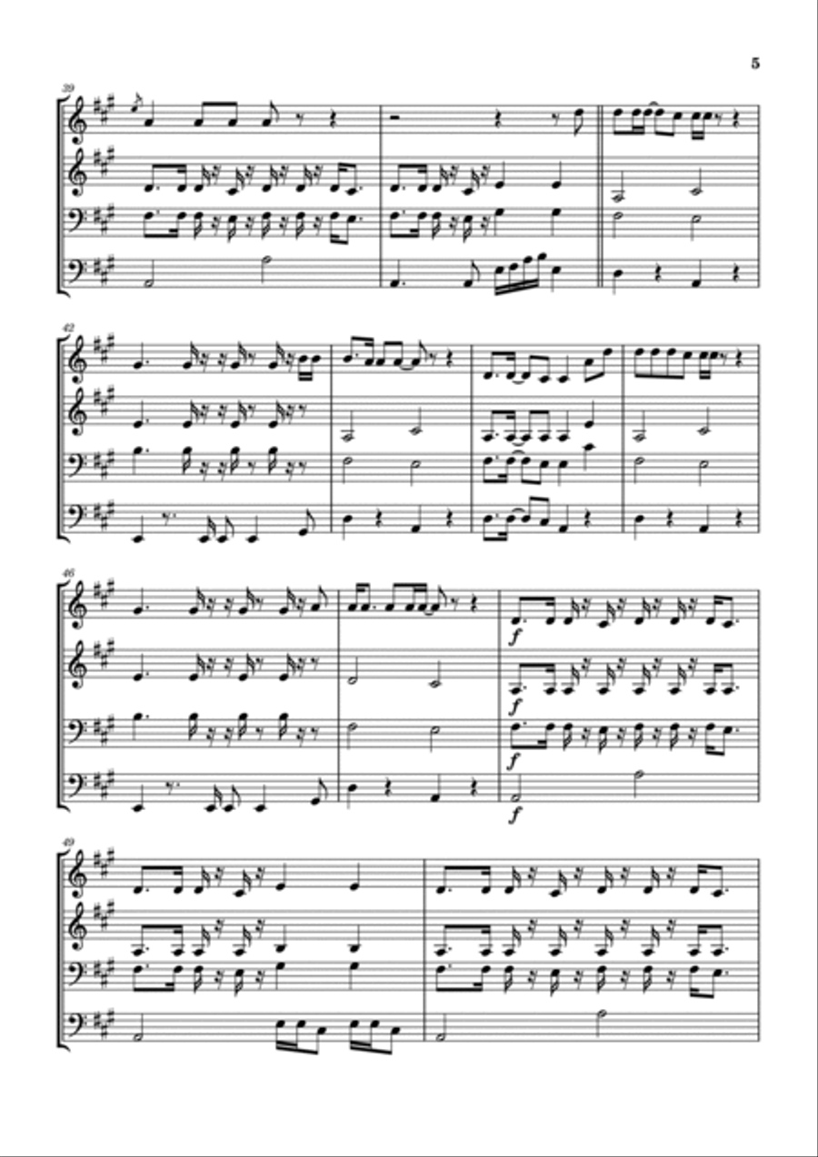 Lawyers, Guns And Money Brass Ensemble scores gallery preview page 6