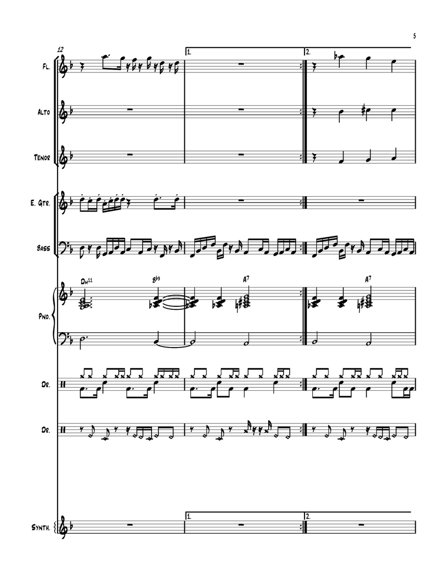 Joy of Being Jazz Ensemble scores gallery preview page 5