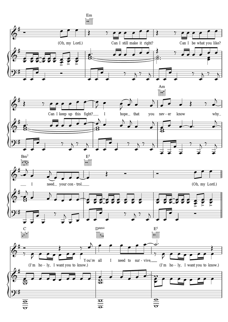 Worship Piano, Vocal scores gallery preview page 2