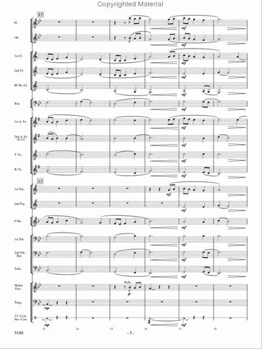 A Song of Hope A Song of Hope Concert Band scores gallery preview page 4