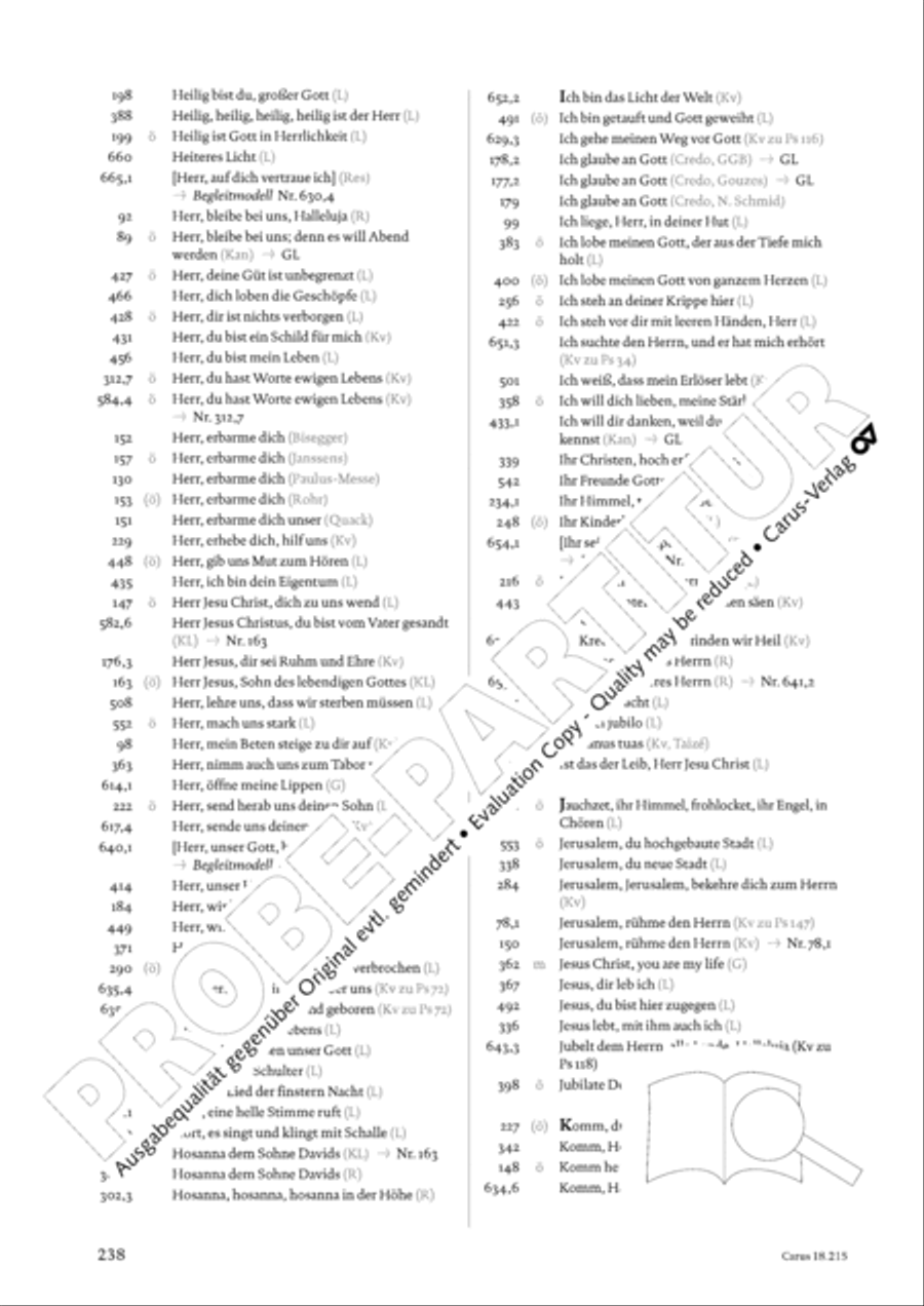 Gitarrenbuch zum Gotteslob Guitar scores gallery preview page 222