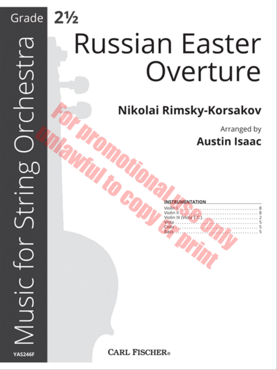 Russian Easter Overture Orchestra scores gallery preview page 2