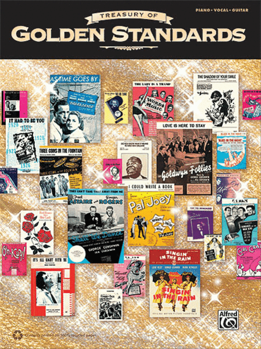 Treasury of Golden Standards Piano, Vocal, Guitar scores gallery preview page 1